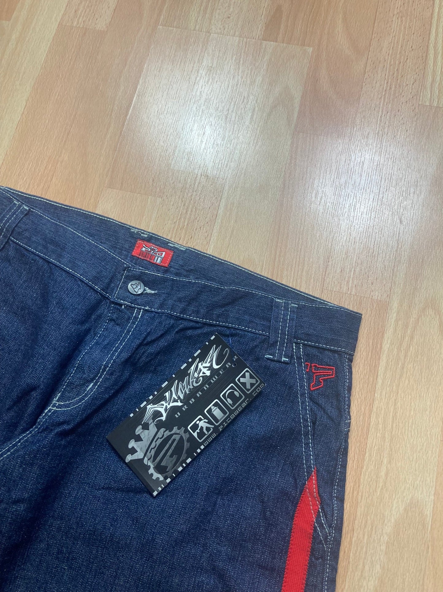 PicoWear baggy hiphop - Size 46 - vintage - ample - brodé - 1990s - 2000s - cybery2k - rare