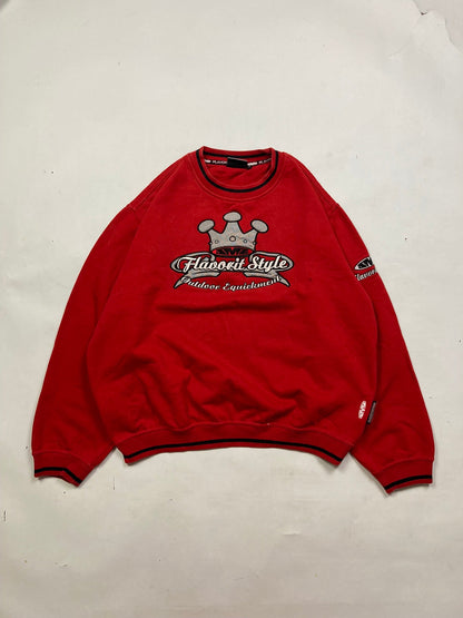 Crewneck SMZ hiphop - Size M - vintage - ample - brodé - 1990s - 2000s - cybery2k - rare