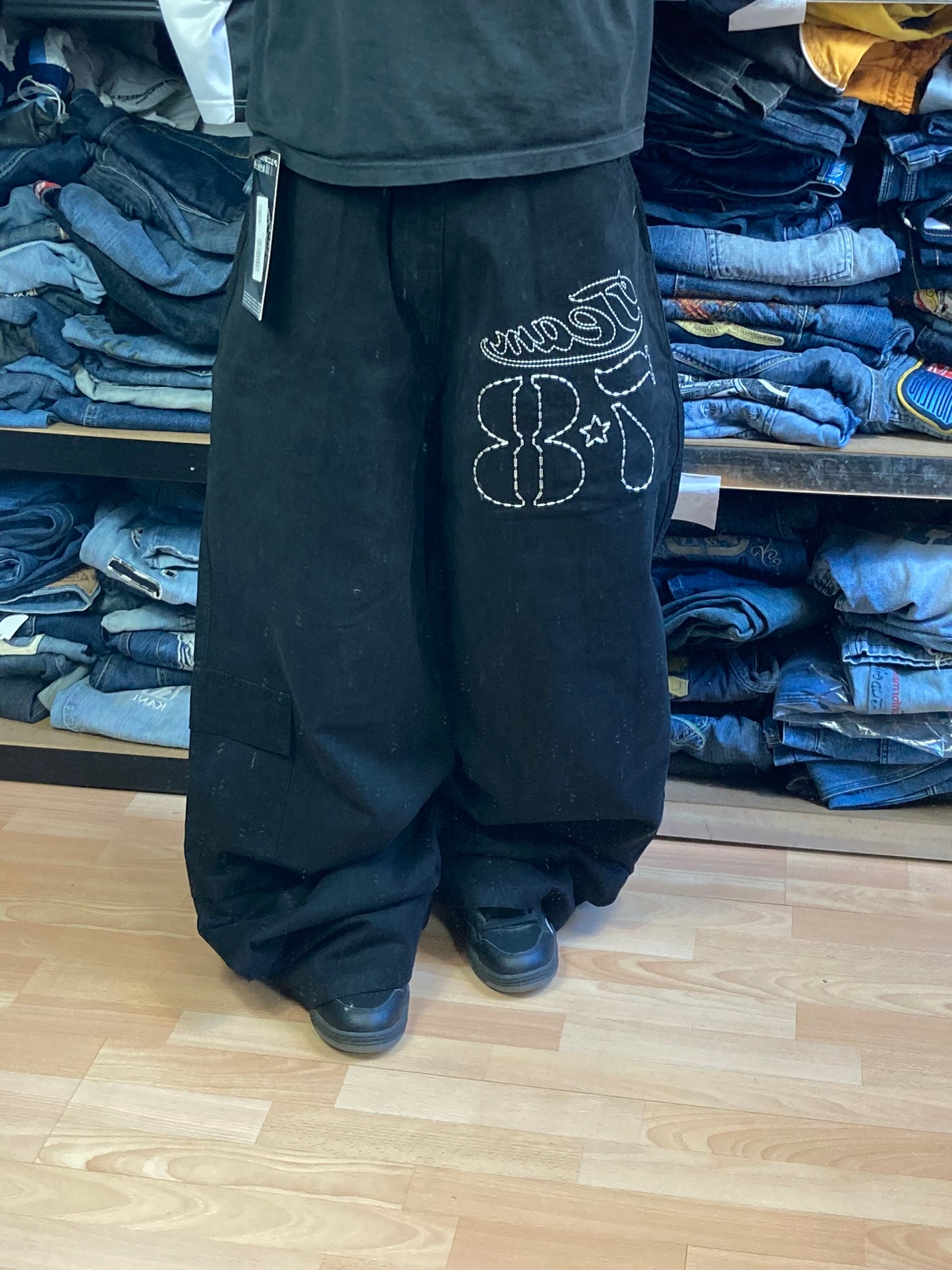 PicoWear baggy hiphop - Size 48 - vintage - ample - brodé - 1990s - 2000s - cybery2k - rare