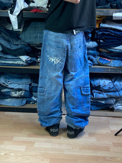 Rentz baggy hiphop - Size 40 - vintage - ample - brodé - 1990s - 2000s - cybery2k - rare