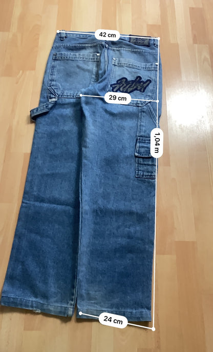 Fubu baggy hiphop - Size 41 - vintage - ample - brodé - 1990s - 2000s - cybery2k - rare