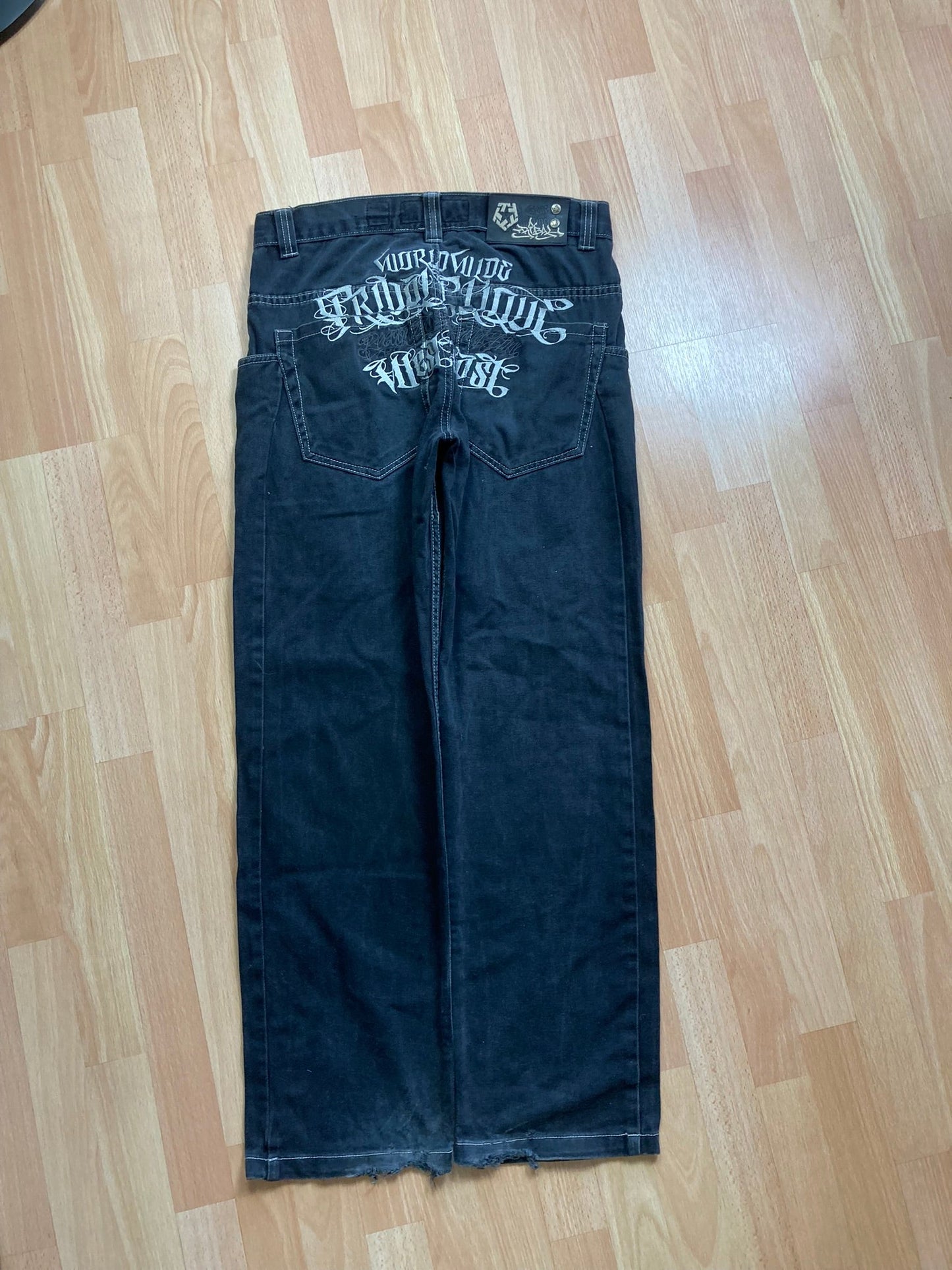 TribalGear baggy hiphop - Size 44 - vintage - ample - brodé - 1990s - 2000s - cybery2k - rare