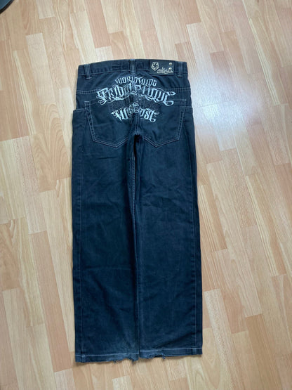 TribalGear baggy hiphop - Size 44 - vintage - ample - brodé - 1990s - 2000s - cybery2k - rare