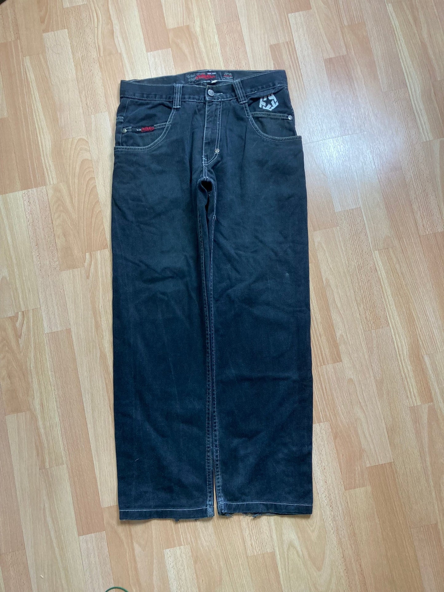 TribalGear baggy hiphop - Size 44 - vintage - ample - brodé - 1990s - 2000s - cybery2k - rare