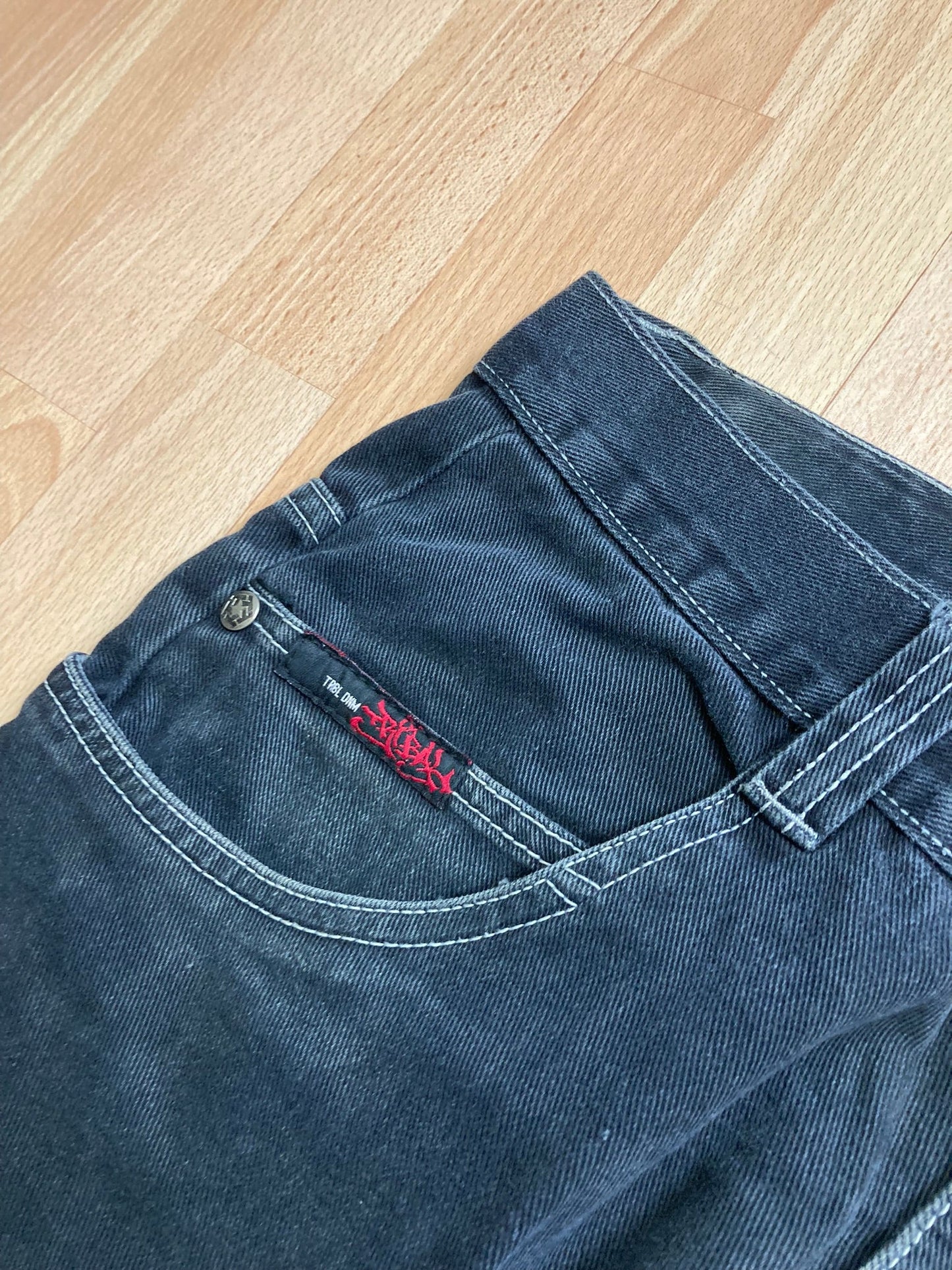 TribalGear baggy hiphop - Size 44 - vintage - ample - brodé - 1990s - 2000s - cybery2k - rare