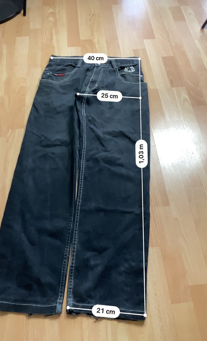 TribalGear baggy hiphop - Size 44 - vintage - ample - brodé - 1990s - 2000s - cybery2k - rare