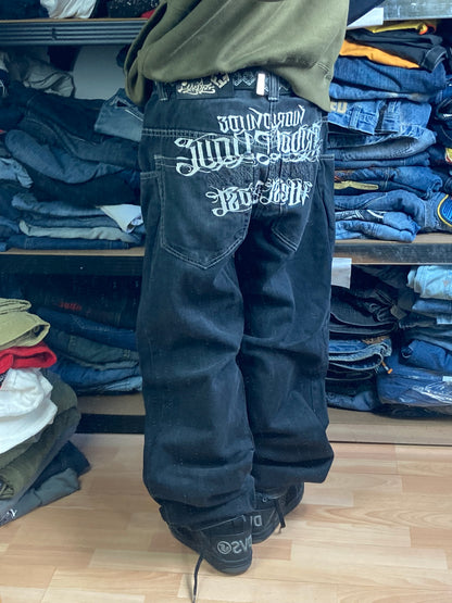 TribalGear baggy hiphop - Size 44 - vintage - ample - brodé - 1990s - 2000s - cybery2k - rare