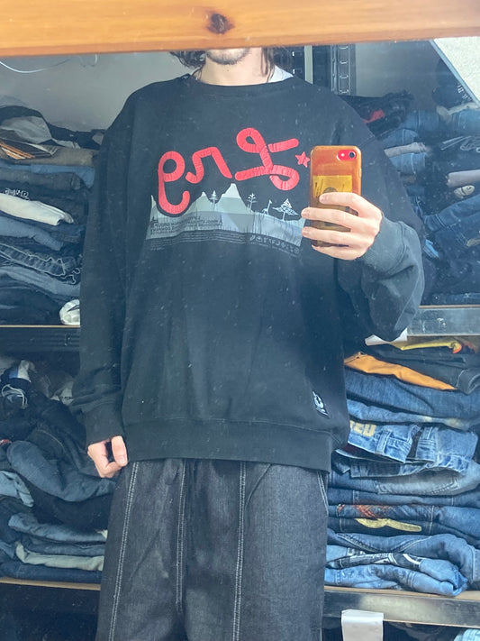 Crewneck LRG hiphop - Size L - vintage - ample - brodé - 1990s - 2000s - cybery2k - rare