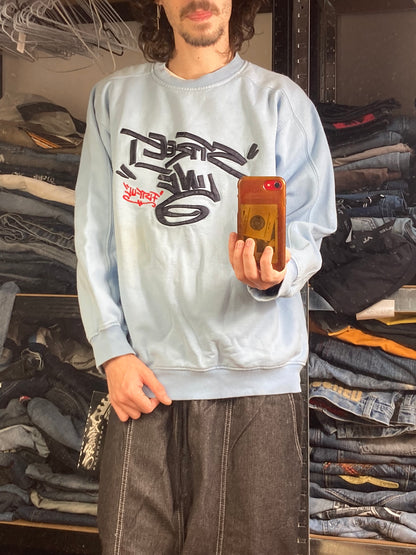 Crewneck Streetwear hiphop - Size M - vintage - ample - brodé - 1990s - 2000s - cybery2k - rare