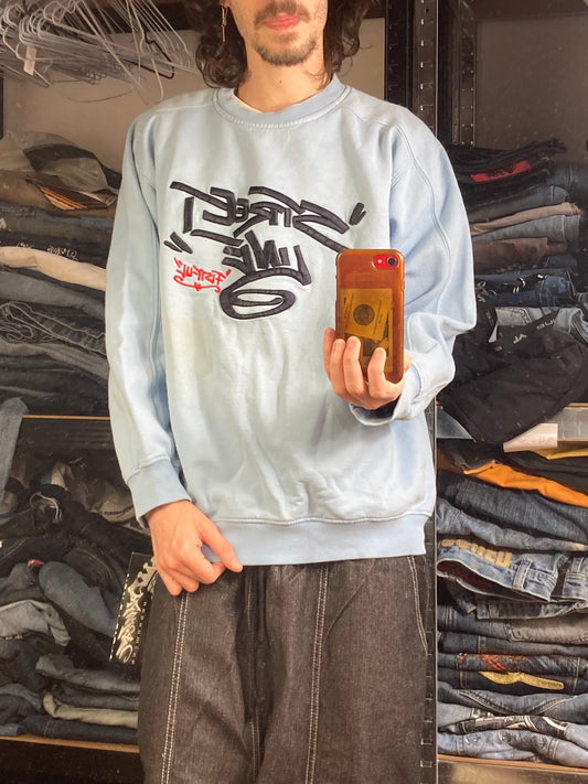 Crewneck Streetwear hiphop - Size M - vintage - ample - brodé - 1990s - 2000s - cybery2k - rare