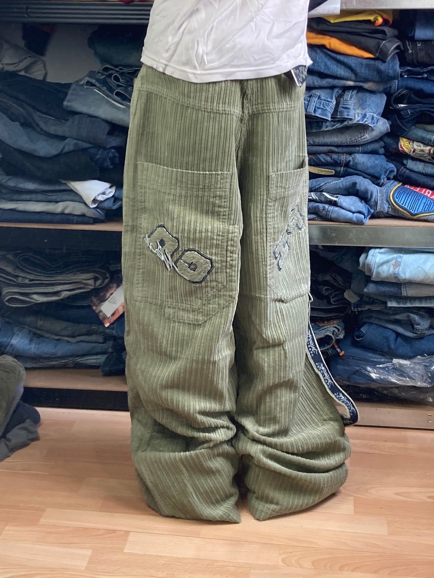 PicoWear baggy hiphop - Size 46 - vintage - ample - brodé - 1990s - 2000s - cybery2k - rare