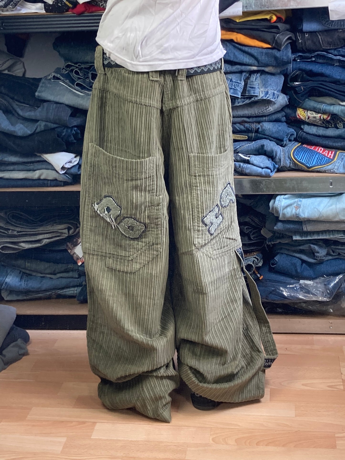 PicoWear baggy hiphop - Size 46 - vintage - ample - brodé - 1990s - 2000s - cybery2k - rare