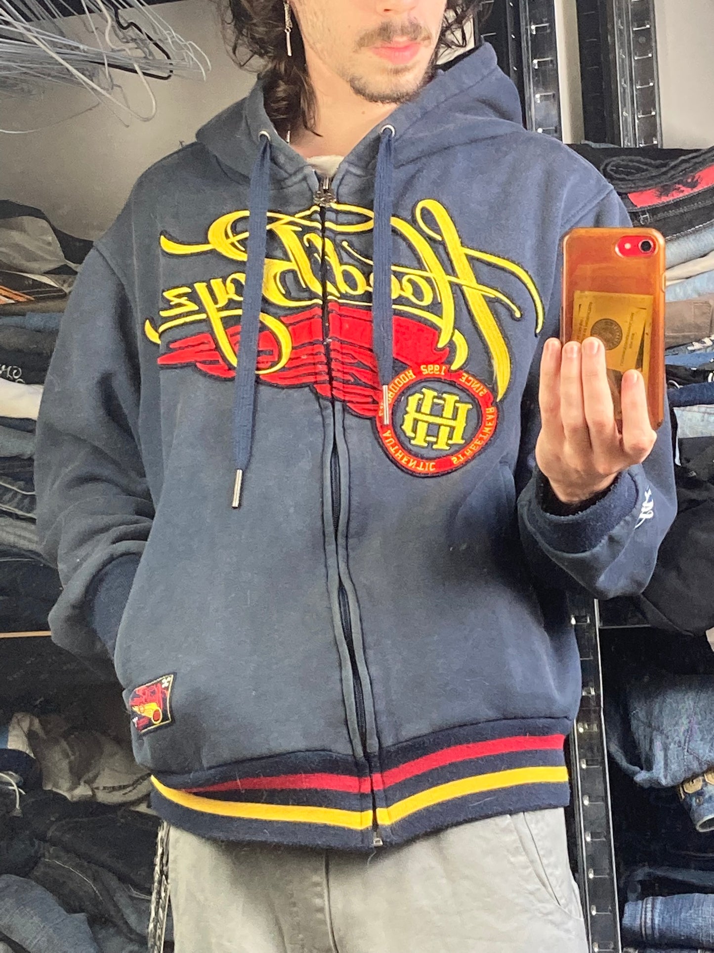 Hoodboyz zip hoodie hiphop - Size - vintage - ample - brodé - 1990s - 2000s - cybery2k - rare