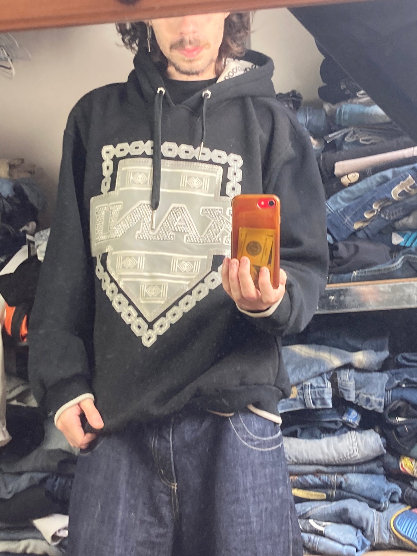 Hoodie Karlkani hiphop - Size  L - vintage - ample - brodé - 1990s - 2000s - cybery2k - rare